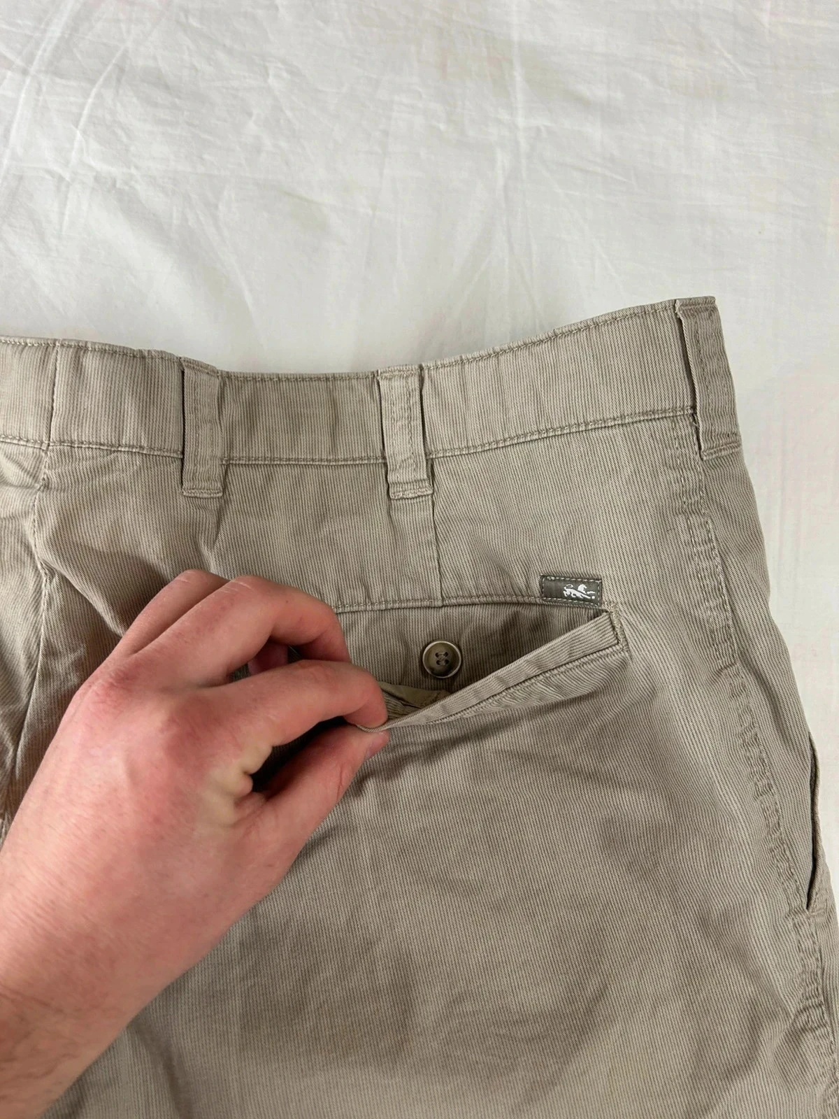 Vintage beige grey chino SAINT HILAIRE – photo 15